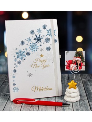 Ejoya Yeni Yıla Özel Defter Kalem ve Fotoğraflı Çam Ağacı Notluk  110662