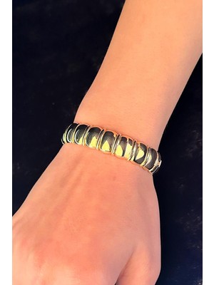 Fiyonk Kuyumculuk 14 Ayar Altın Kalın Bombeler Kelepçe