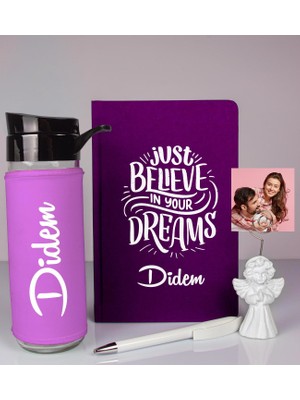 Ejoya Kişiye Özel Defter Kalem Matara ve Fotoğraflı Notluk  93525