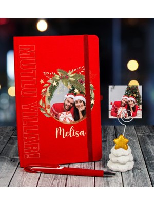Ejoya Yeni Yıla Özel Defter Kalem ve Fotoğraflı Çam Ağacı Notluk  91099