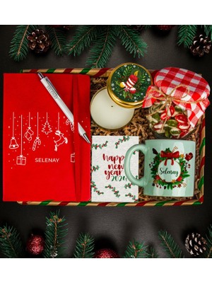 Ejoya Kişiye Özel Termo Deri Defter & Yılbaşı Şekerleri Konsept Yeni Yıl  112677