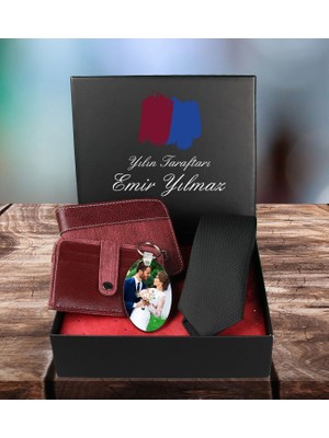 Ejoya Taraftara Özel Cüzdan Kartlık Kravat ve Fotoğraflı Anahtarlık Erkek  94445