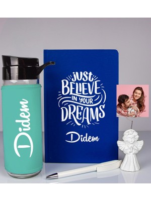 Ejoya Kişiye Özel Defter Kalem Matara ve Fotoğraflı Notluk  93518