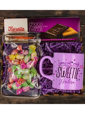 Ejoya Kişiye Özel Kupa & Toffe Meyveli Şeker & Choco Bitter Biscuit  111112