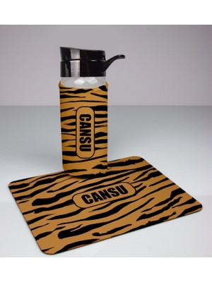 Ejoya Kişiye Özel Kamuflaj Tasarım Cam Matara ve Mousepad Ofis  94376