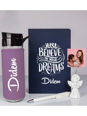 Ejoya Kişiye Özel Defter Kalem Matara ve Fotoğraflı Notluk  93521