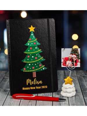 Ejoya Yeni Yıla Özel Defter Kalem ve Fotoğraflı Çam Ağacı Notluk  91105