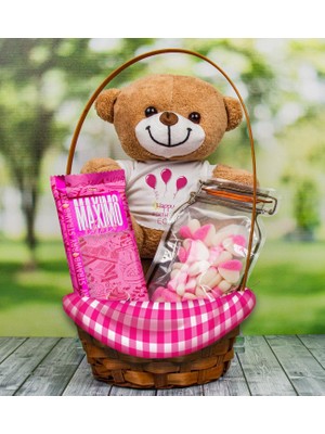 Ejoya Kişiye Özel Iyiki Doğdun Kalp Şekerli Hediye Sepeti 111208