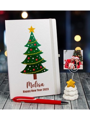 Ejoya Yeni Yıla Özel Defter Kalem ve Fotoğraflı Çam Ağacı Notluk  91102