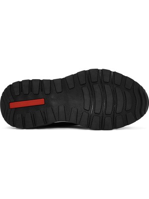 Derimod Erkek Siyah Bağcıklı Kalın Tabanlı Deri Sneaker 24WFD642318