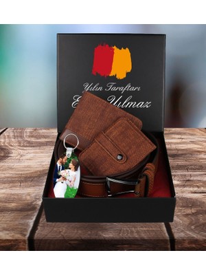 Ejoya Taraftara Özel Cüzdan Kartlık Kemer ve Fotoğraflı Anahtarlık Erkek  94453