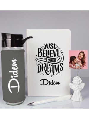 Ejoya Kişiye Özel Defter Kalem Matara ve Fotoğraflı Notluk  93524