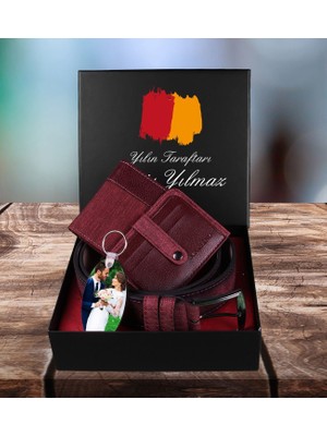 Ejoya Taraftara Özel Cüzdan Kartlık Kemer ve Fotoğraflı Anahtarlık Erkek  94450