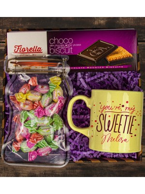 Ejoya Kişiye Özel Kupa & Toffe Meyveli Şeker & Choco Bitter Biscuit  111110