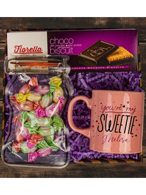 Ejoya Kişiye Özel Kupa & Toffe Meyveli Şeker & Choco Bitter Biscuit  111109