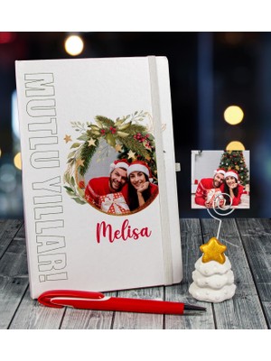 Ejoya Yeni Yıla Özel Defter Kalem ve Fotoğraflı Çam Ağacı Notluk  91098