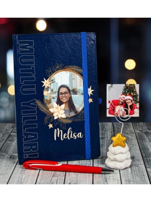 Ejoya Yeni Yıla Özel Defter Kalem ve Fotoğraflı Çam Ağacı Notluk  91097