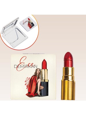 Ejoya Kişiye Özel Ayna & Ruj Çakmak Kozmetik  110978