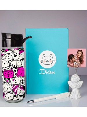 Ejoya Kişiye Özel Defter Kalem Matara ve Fotoğraflı Notluk  93538