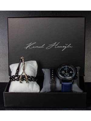 Ejoya Kişiye Özel Kutusunda Bileklik Tesbih ve Saat Erkek  93914