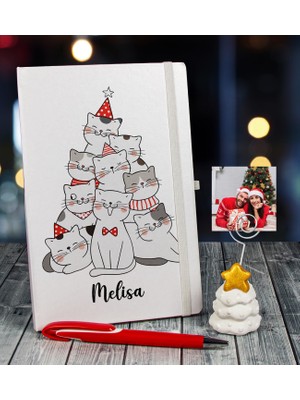 Ejoya Yeni Yıla Özel Defter Kalem ve Fotoğraflı Çam Ağacı Notluk  91090