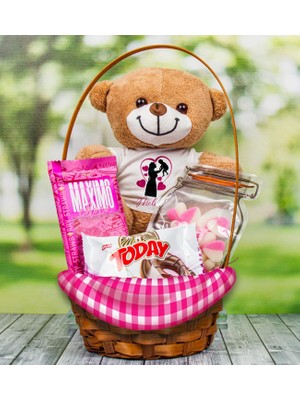 Ejoya Anneler Gününe Özel Kalp Şekerli Hediye Sepeti 111207