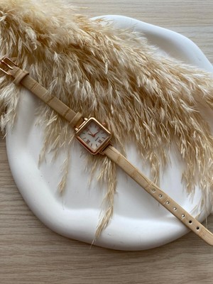 Quartz Bs Stıll Vintage Kadın Kol Saati Retro Quartz Minimal Deri Dordon 1 Adet