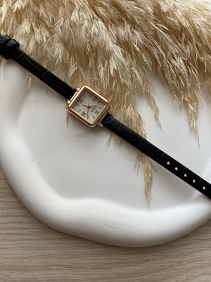 Quartz Bs Stıll Vintage Kadın Kol Saati Retro Quartz Minimal Deri Dordon 1 Adet
