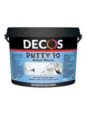 Decos Putty 10-Rölef Stencil ve Doku Pasta 4kg
