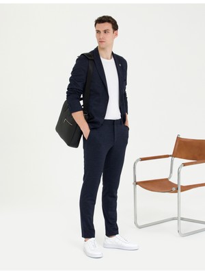 Pierre Cardin Erkek Lacivert Ex. Slim Fit Yün Karışımlı Takım Elbise 50267031-VR033