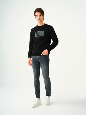 Loft Erkek Jean Pantolon Koyu Gri LF2037012 Justin Skinny Fit