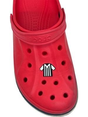 Sağlıkçı Shopping Siyah Beyaz Forma Temalı Jibbitz Crocsterlik Süsü