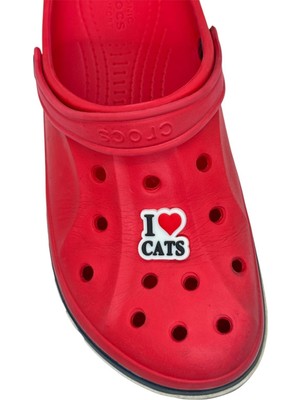 Sağlıkçı Shopping I Love Cats Kedi Seviyorum Temalı Jibbitz Crocsterlik Süsü