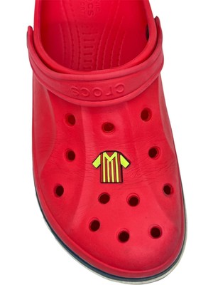 Sağlıkçı Shopping Sarı Kırmızı Forma Temalı Jibbitz Crocsterlik Süsü