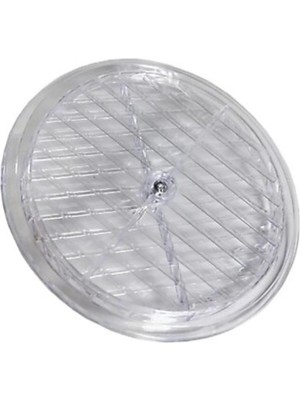 AKHOUSE Doğalgaz Cam Menfezi Şeffaf 160 mm İç Çap 180 mm Dış Çap Hava Sirkülasyonu İçin