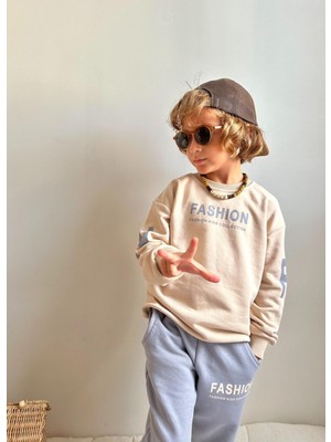 Sacro Kids Fashion Yazılı 3 Iplik Kışlık Erkek Çocuk Takım