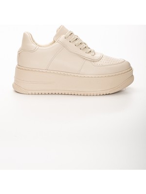 Nude Sneaker Yüksek Tabanlı 5 Cm Spor Ayakkabı