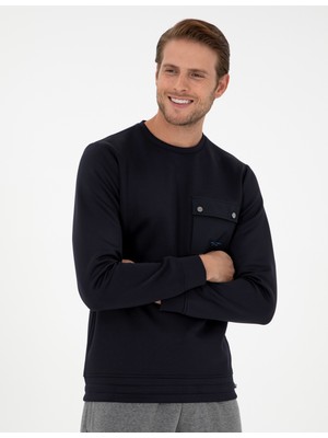 Pierre Cardin Erkek Lacivert Regular Fit Sweatshirt 50290633-VR033