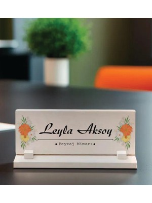 Giftali  Kişiye Özel Peyzaj Mimarı Temalı Masaüstü Taş Isimlik 