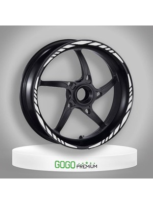 Need Shops Yeni Özel  Motosiklet Jant Şeridi Reflektör Beyaz Honda Pcx Uyumlu Sağ-Sol/ön-Arka