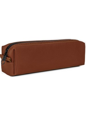 Suni Deri Kahverengi Kalem Kutusu