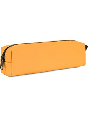 Suni Deri Mat Sarı Kalem Kutusu