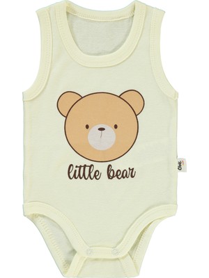 Civil Baby Erkek Bebek Çıtçıtlı Badi 1-36 Ay  Fil Dişi
