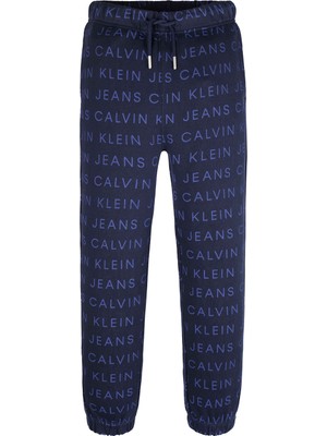 Calvin Klein Lastikli Paça Mavi Erkek Eşofman Altı IB0IB023230G8