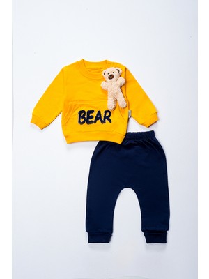 Lusana 479 6-18 Ay Bear Baskılı Ayı Oyuncaklı Takım