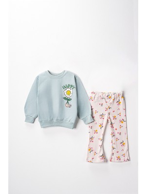 Lusana 9884 2-5 Yaş Happy  Baskılı Ikili Takım