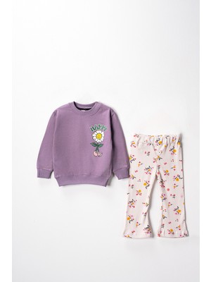 Lusana 9884 2-5 Yaş Happy  Baskılı Ikili Takım