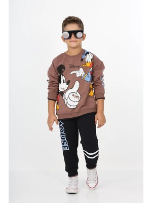 Lusana Zm 23560 3-8 Yaş Donald Mickey Baskılı Takım