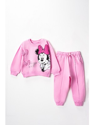 Lusana 50424 3-7 Yaş Minnie Always Smile Baskılı  Takım