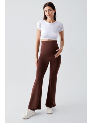 Artış Collection Yüksek Bel Esnek Toparlayıcı Hamile Tayt %90 Polyester Ispanyol Paça